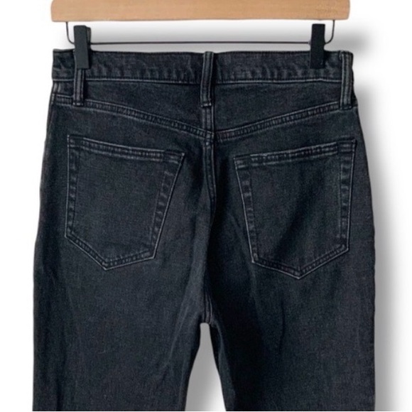 ABERCROMBIE & FITCH Jeans Ankle Straight Ultra High Rise Faded Black Size 27S - Picture 7 of 12